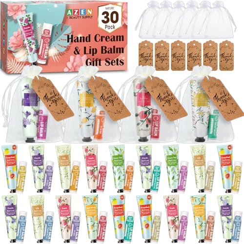 Hand Cream and Lip Balm Set with Organza Bag Y277872