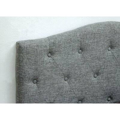 Gray Full/Queen Upholstered Panel Headboard A401370