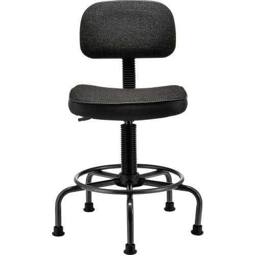Fabric Desk Stool Black S864
