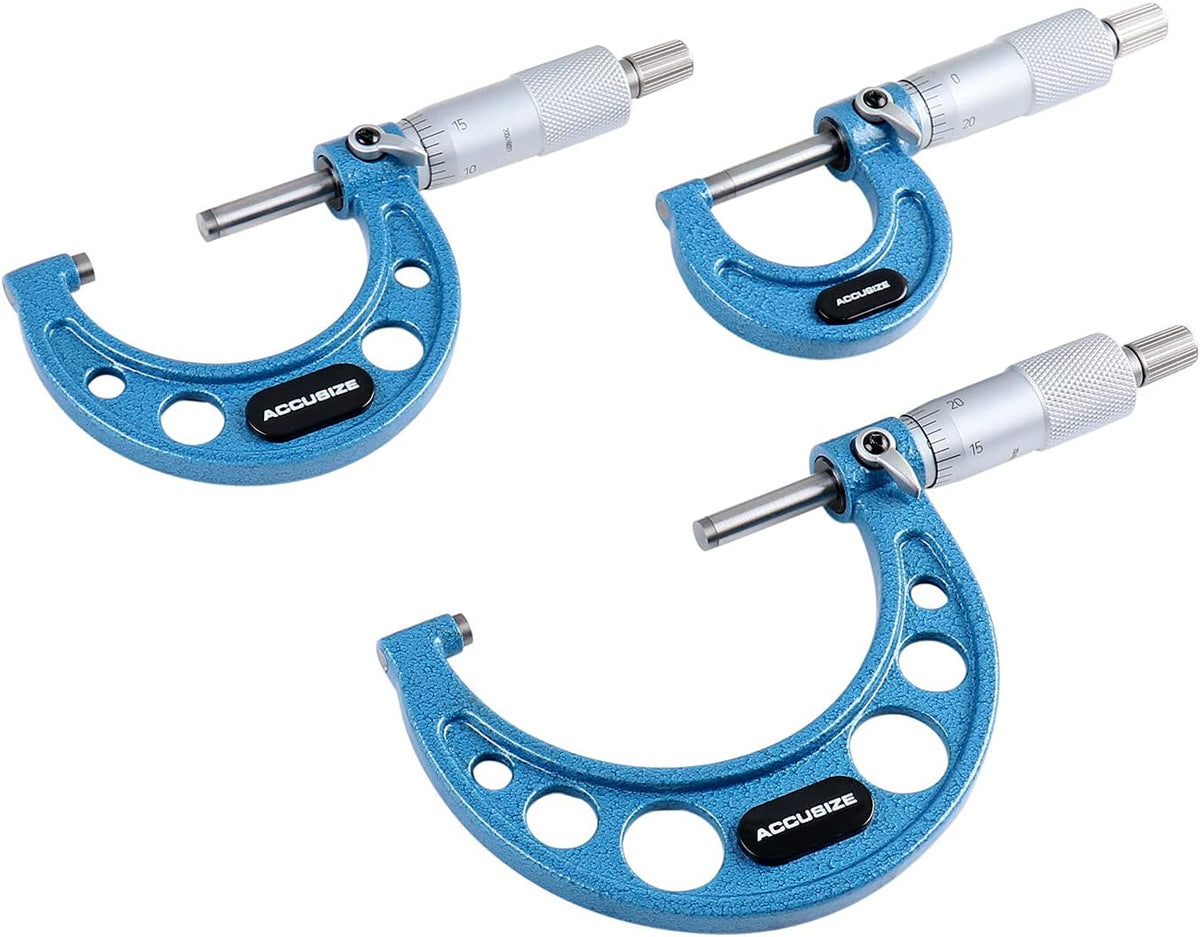 0-3 inch Outside Micrometers Carbide Tipped 3 Pc Set R2225