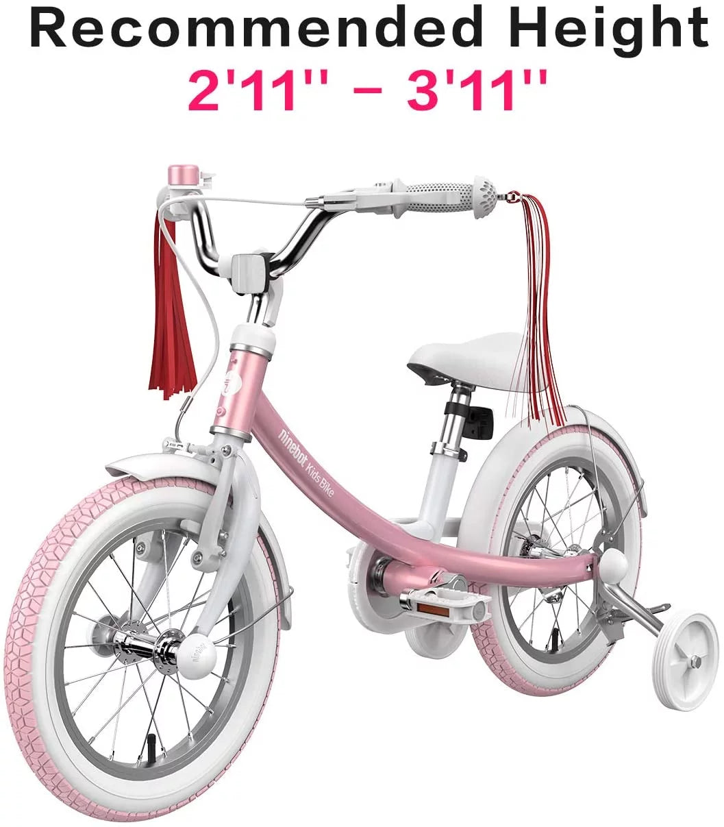 Kids 14 In. Pink Bicycle with Training Wheels A8328