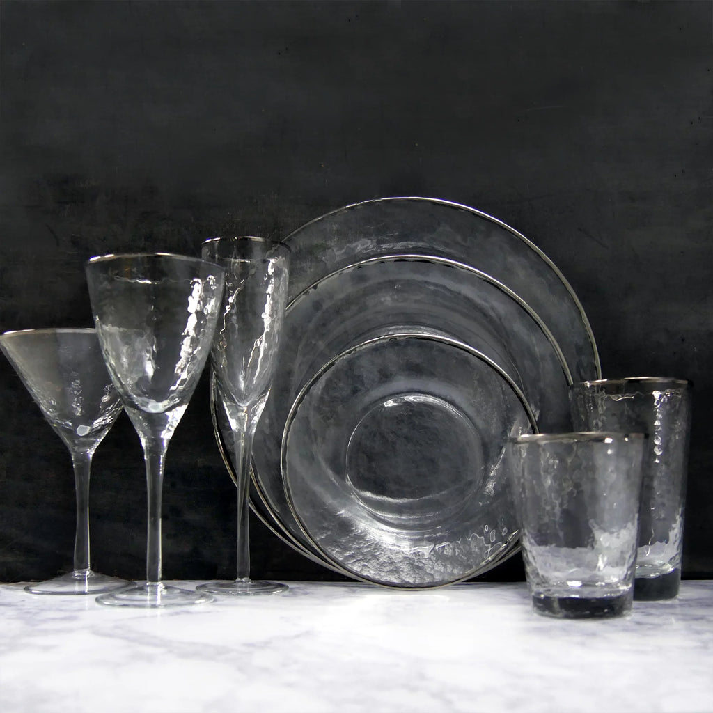 Metallic Rim Double Old Fashioned Set X981