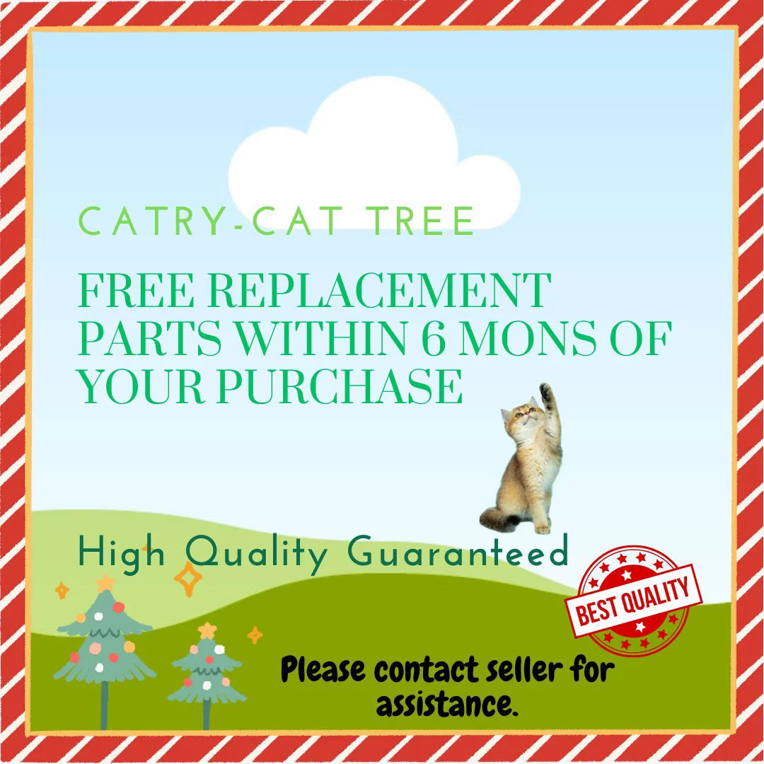 Natural Blossom Woven Tree Branches 6-Level Cat Tree with Hammock T30645