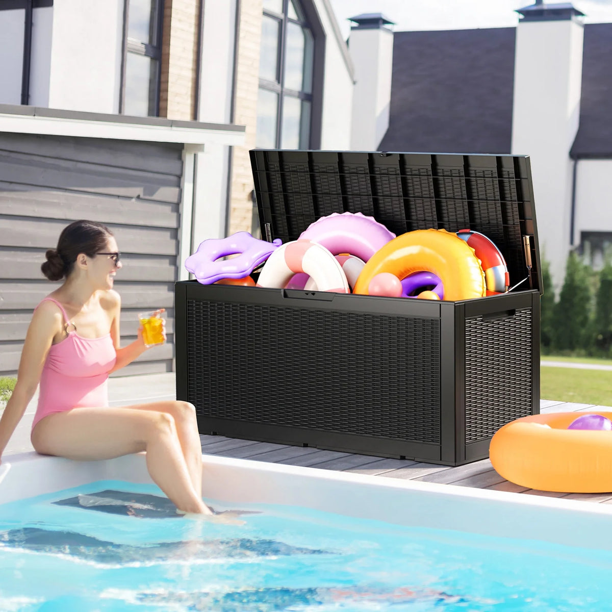 100 Gallon Waterproof Outdoor Storage Box G1193