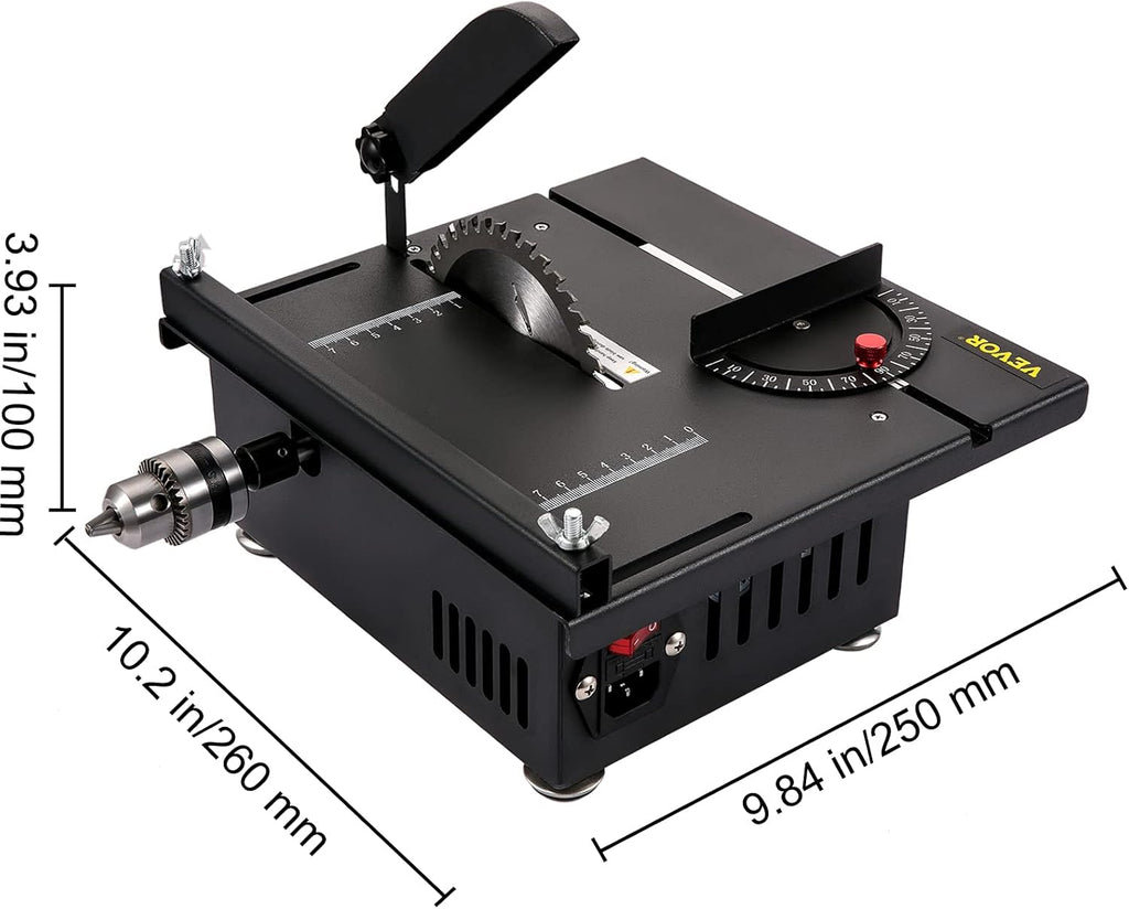 200W 4000RPM Multifunctional Table Saw with 1.57in Cutting Depth L5196