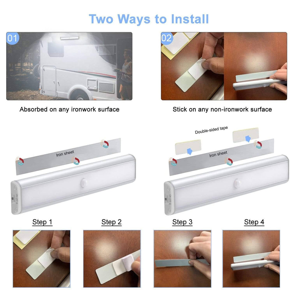 4 Pack Wireless Motion Sensor Cabinet Light X98442