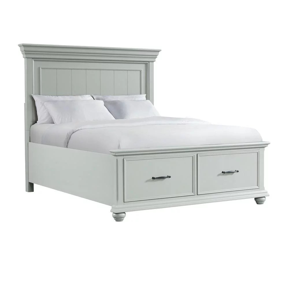 Grey Queen Platform Storage 4PC Bedroom Set Z532860