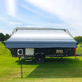 12 Feet Blue Vinyl RV Awning Replacement F642