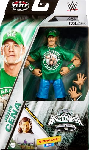 WWE Elite Collection Action Figure Set with Accessory & Build-A-Figure Parts D36858