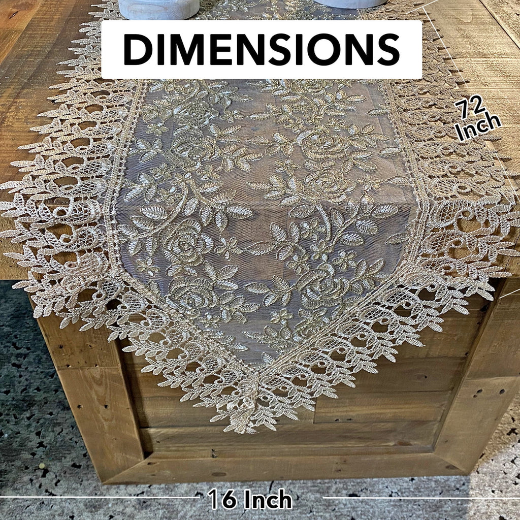 100% Polyester Lace Table Runner A699871
