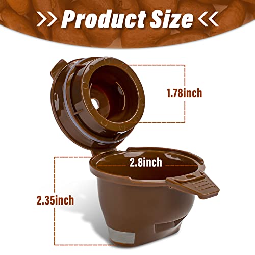 Single Serving Ground Coffee Brew Filter Holder Basket Reusable Coffee Filter Brown E648443
