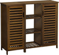 Bamboo Bathroom Storage Cabinet with 2 Doors and 3 Shelves B81080