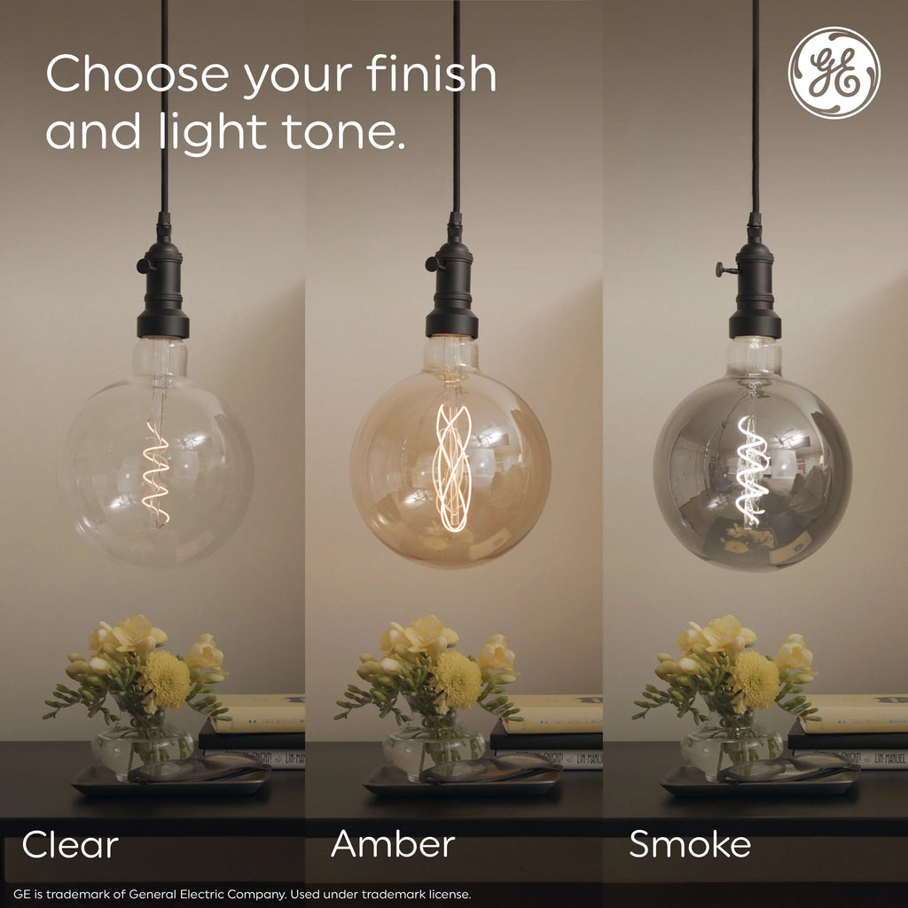 Vintage Style LED Edison Light Bulbs, Clear Glass, 2pk O57918