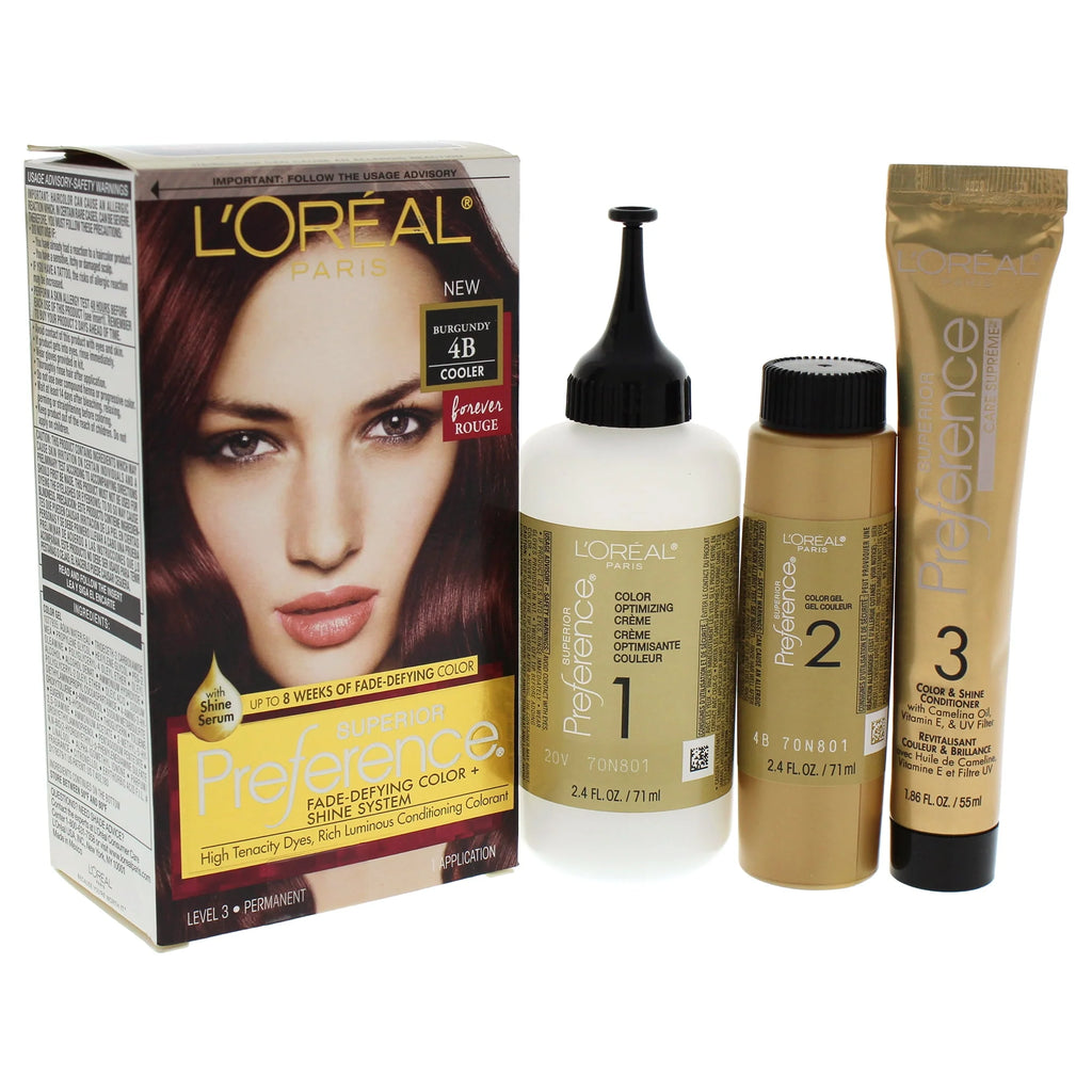 Permanent Hair Color 4B Burgundy Y382631