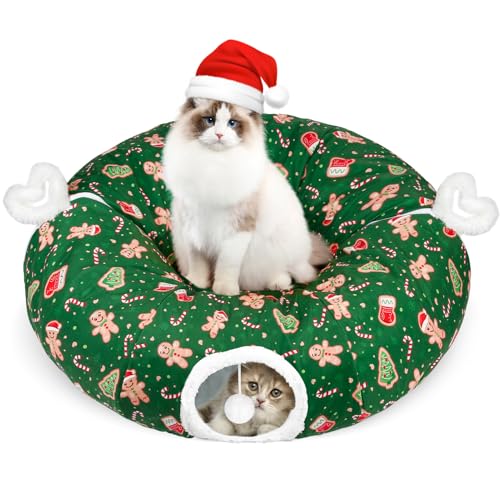 Cat Tunnel Bed Christmas Tree Skirt for Indoor Cats N915769