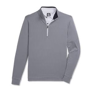 Navy / White Houndstooth Jacquard Quarter-Zip Size 3XL Q187616