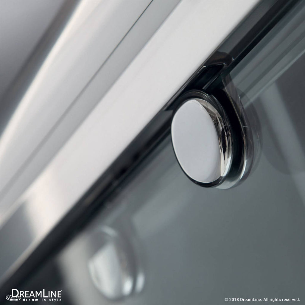 Frameless Bypass Sliding Shower Door Brushed Nickel U1800