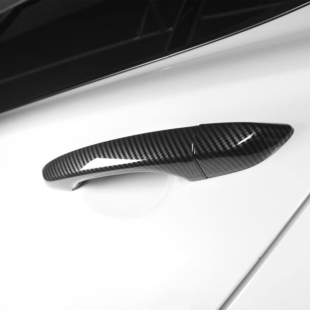 Carbon Fiber ABS 4PCS Door Handle Covers U32368