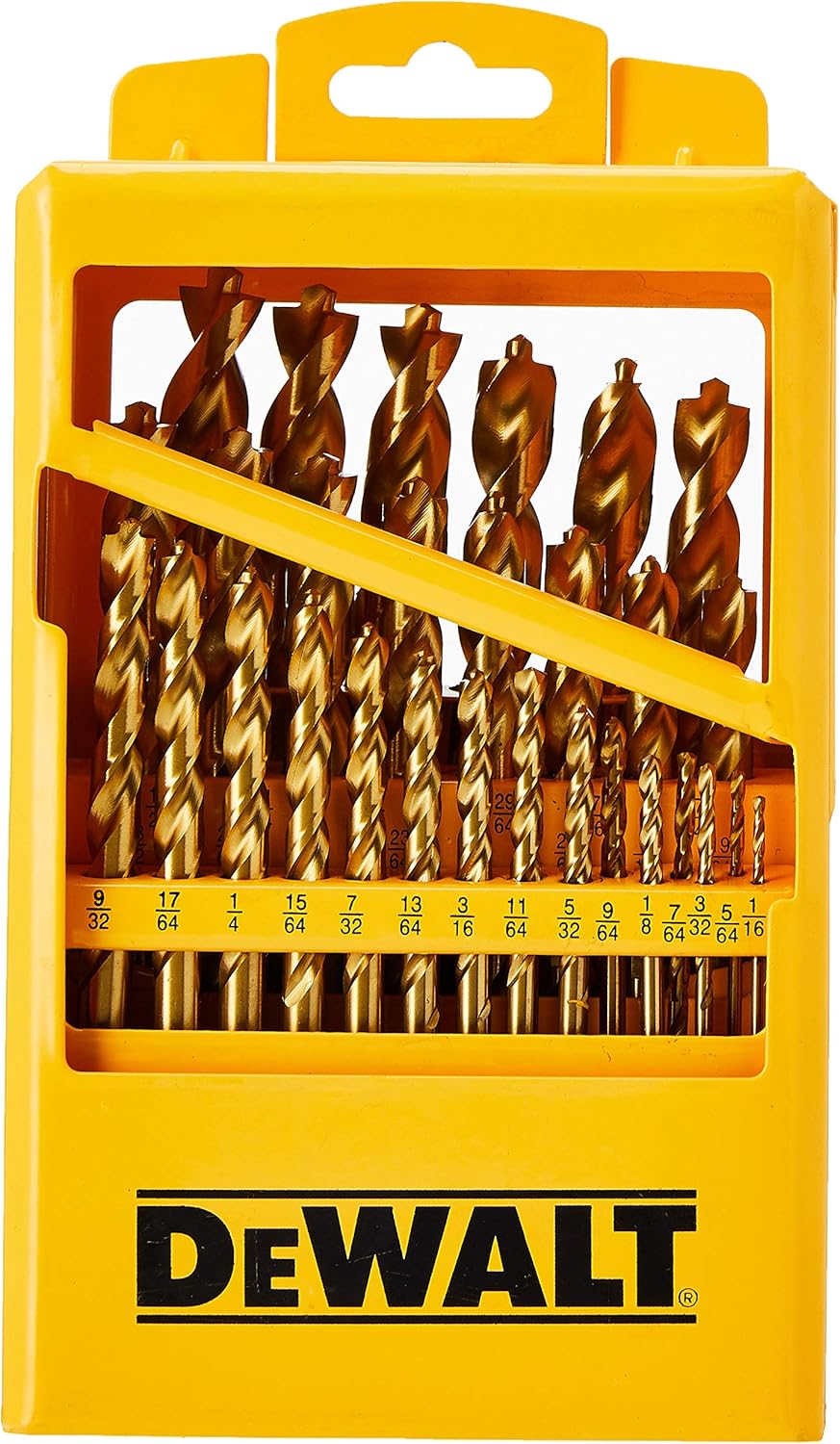 29-Piece Titanium Drill Bit Set with Pilot Point L5389