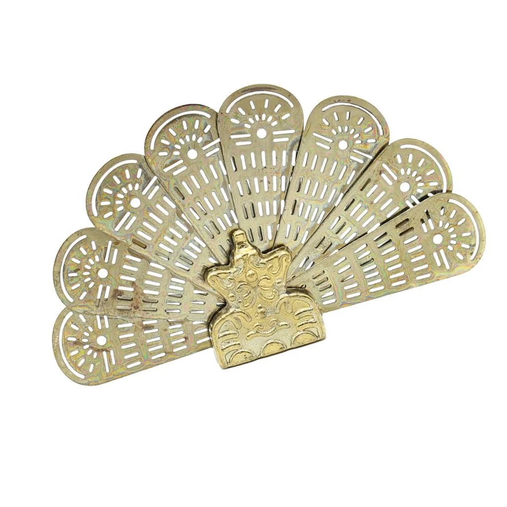 Miniature Metal Fireplace Fan For 1/12 Scale Dollhouse Accessory J874443