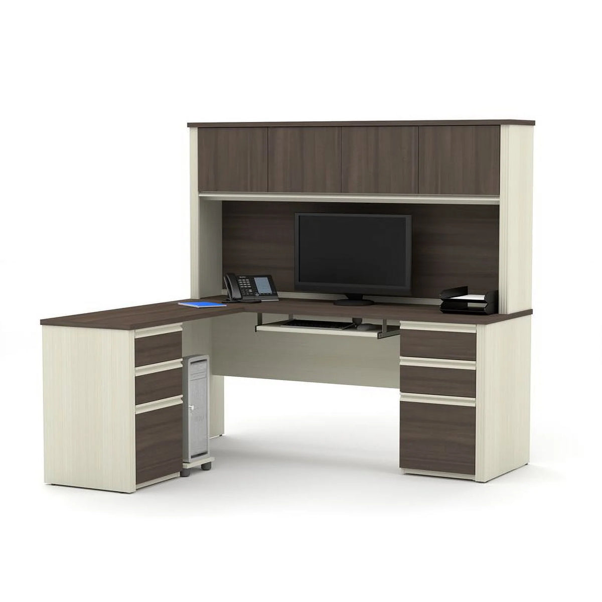 L-Desk with Hutch Y4243