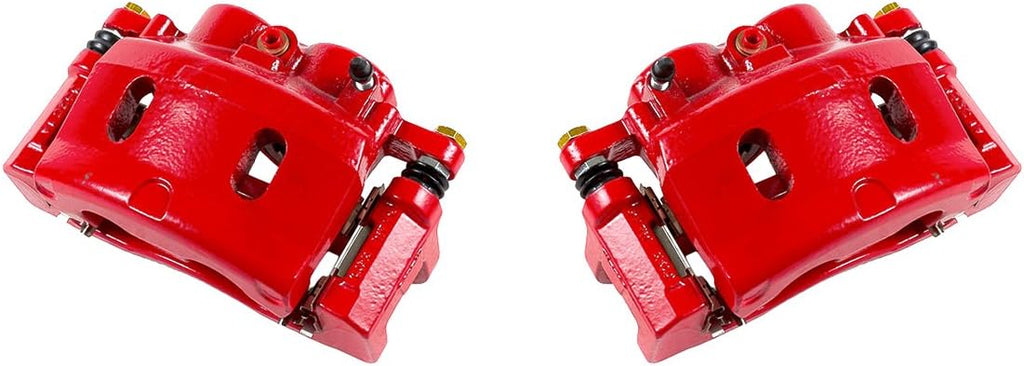 Red Powder Coated Caliper Assembly Pair Set R435