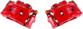 Red Powder Coated Caliper Assembly Pair Set R435