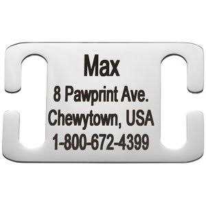 Stainless Steel Slide-On Dog & Cat Tag D248433