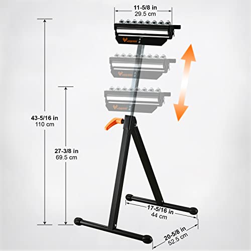 Roller Support Stand 132 Lbs Load Capacity Twin Pack O107