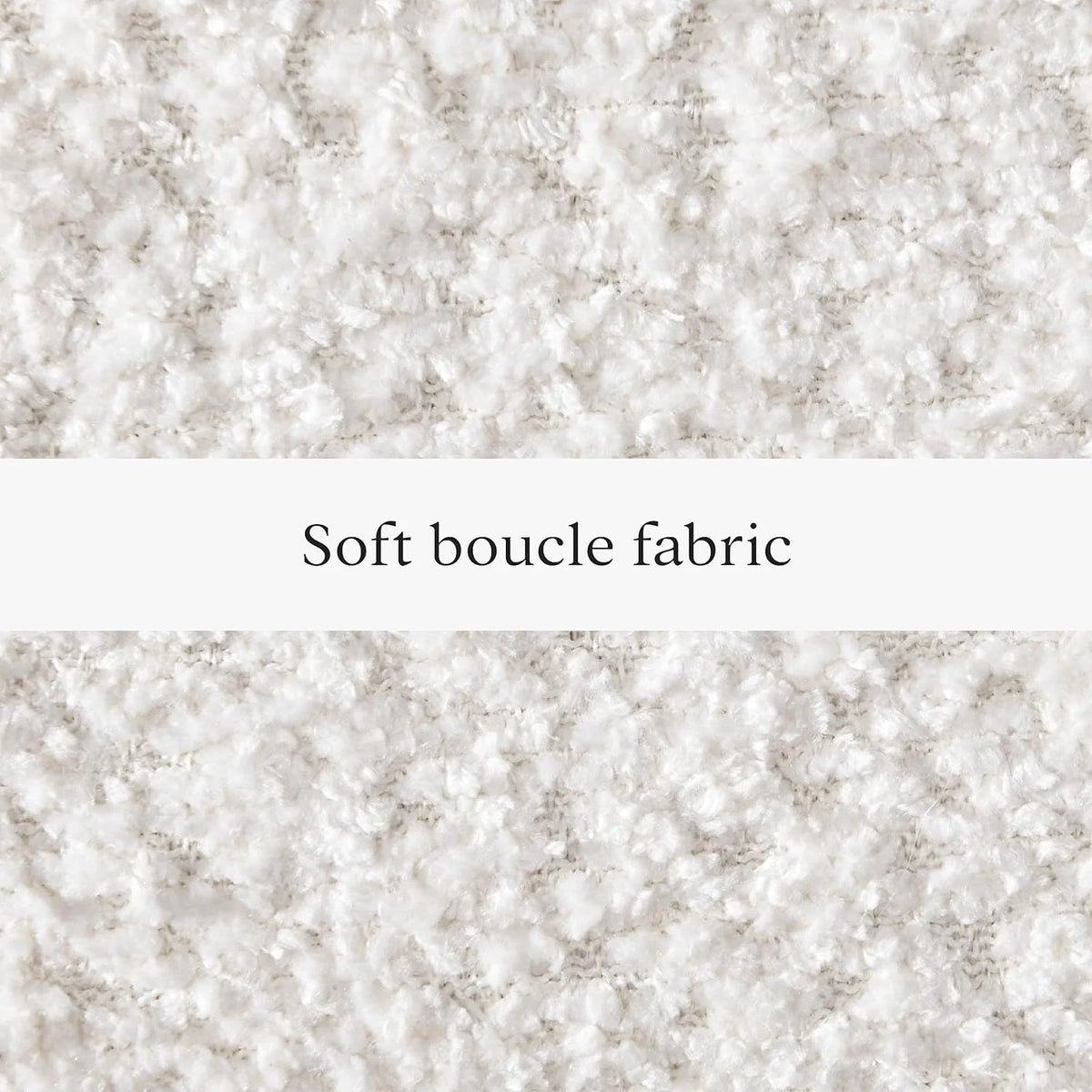Queen Boucle Platform Bed Q239