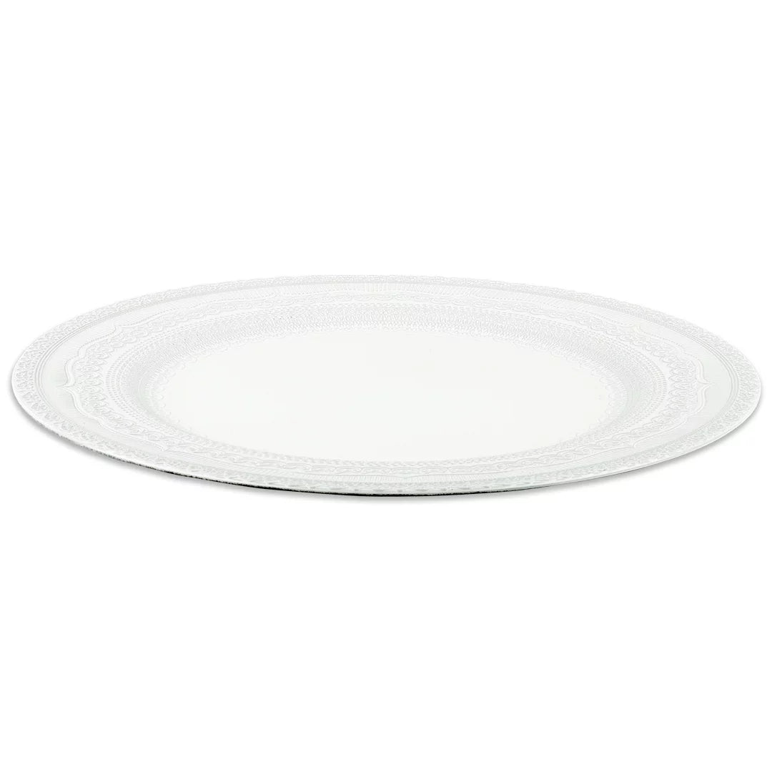 Ivory Acrylic Charger Plates Set of 4 C554760