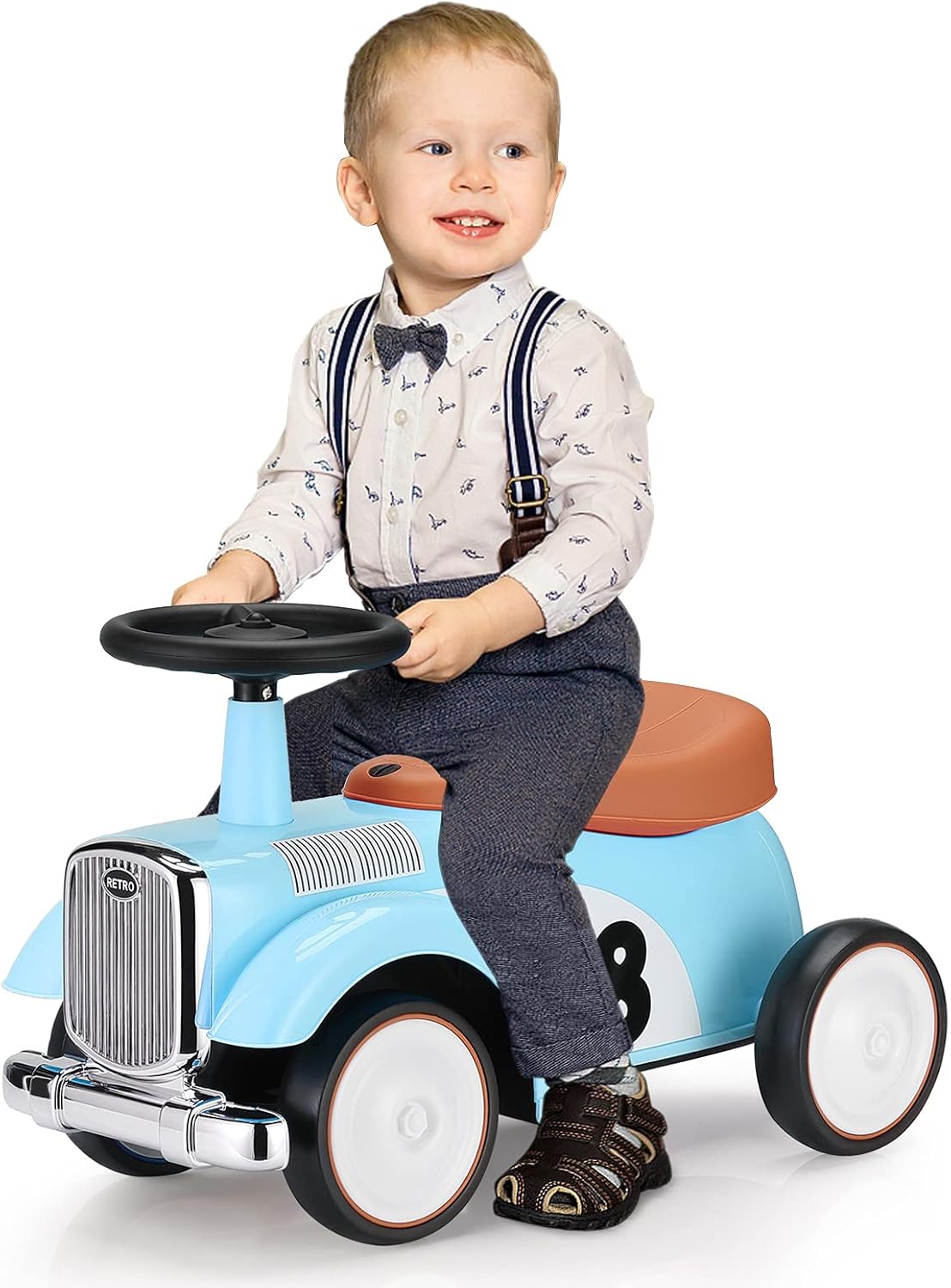 Kids Ride on Toy Foot-to-Floor Sliding Car with Storage I1173