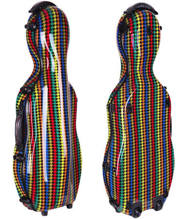 Blue Adjustable Viola Case with Wheels L438