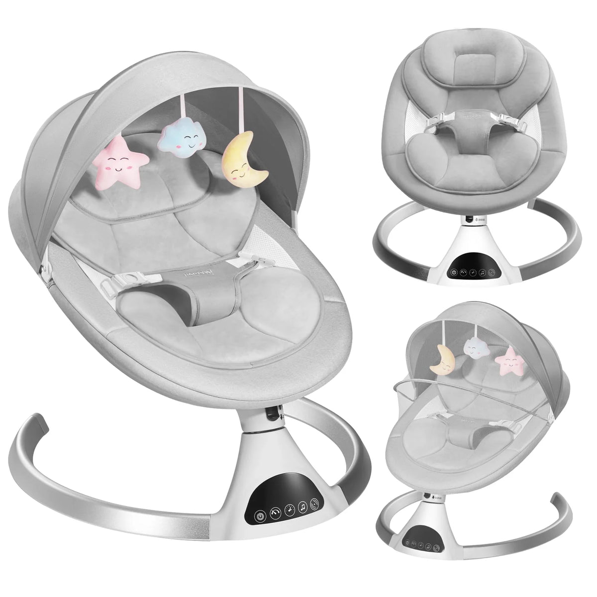 Pink Electric Baby Swing M64438