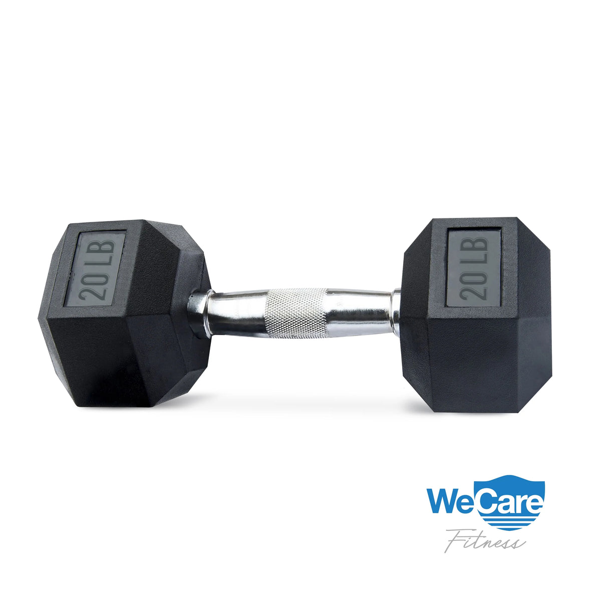 20lb Rubber Chrome Dumbbells Pair B250