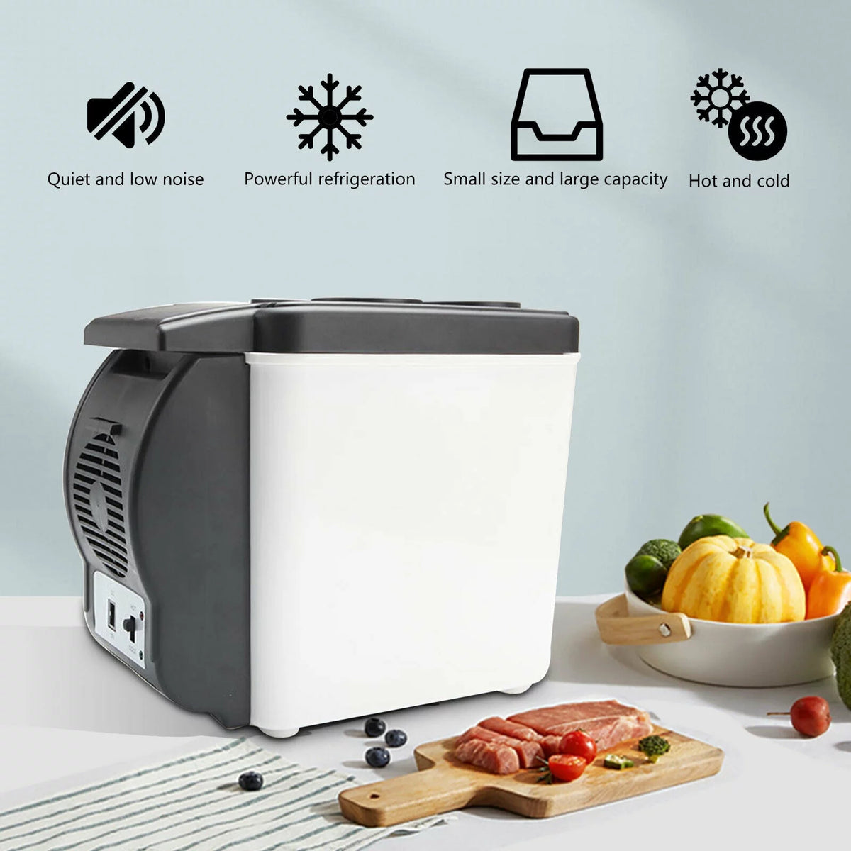 6L 12V Portable Car Refrigerator A324