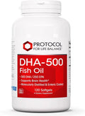 DHA 500mg & EPA 250mg Fish Oil 120 Softgels W43000
