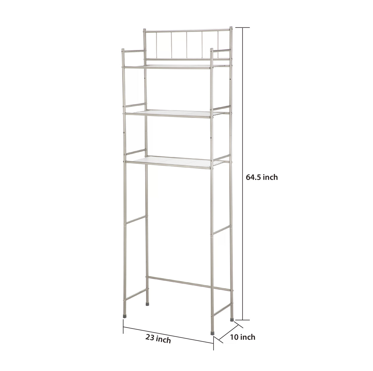 4 Piece Steel Satin Nickel Bath Shelves Set H191