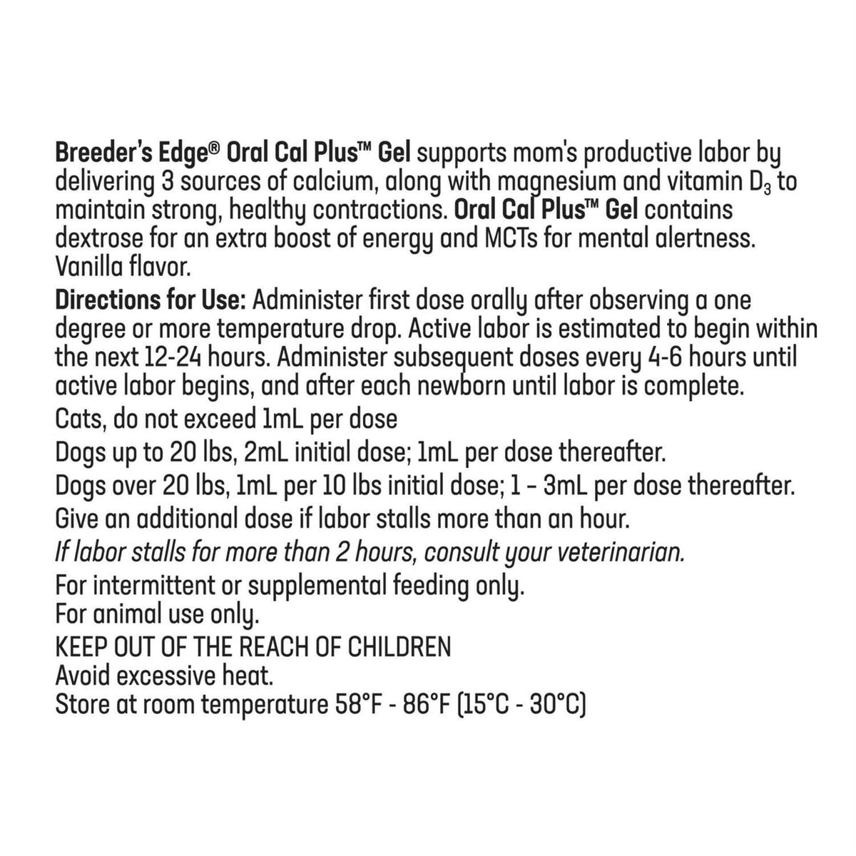 Oral Cal Plus Pet Supplies B17542