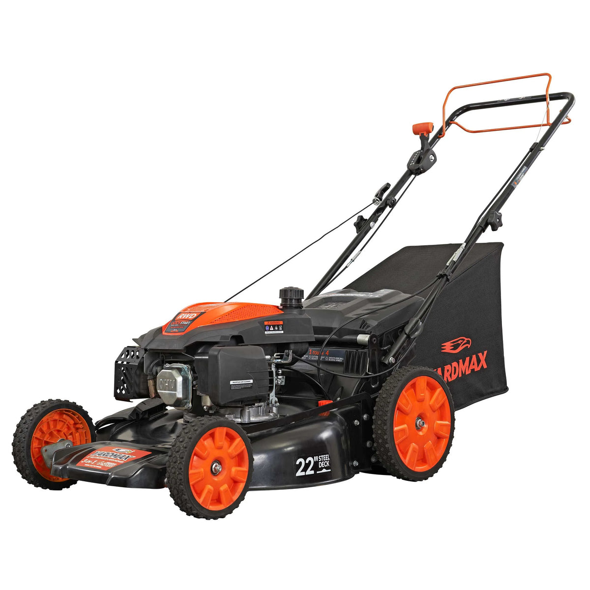 22 in. 201cc 6 Speed 3-in-1 Gas Self Propelled Lawn Mower A2537