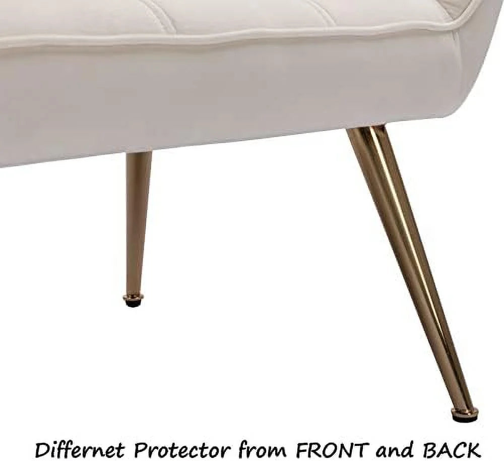 48" Small Fluffy Upholstered Loveseat Sofa with Wood Legs L864