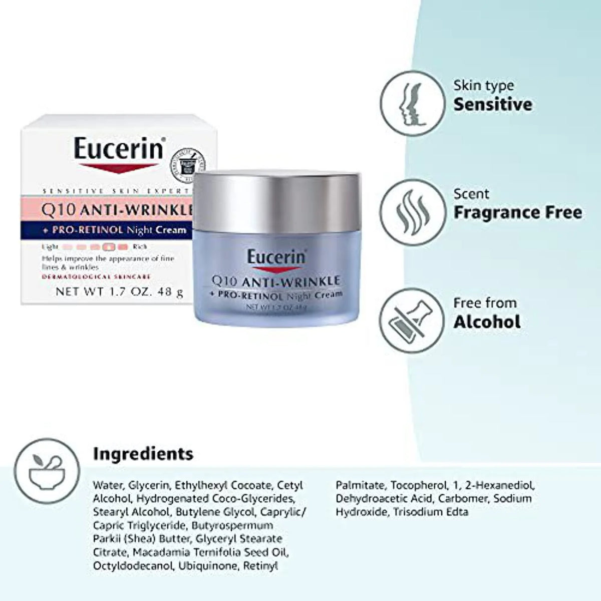 Anti-Wrinkle Night Cream 1.7 Oz Jar R108596