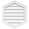 Vertical Peaked Surface Mount PVC Gable Vent O22320