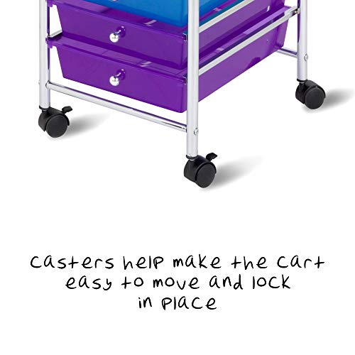 Rolling Storage Cart with 12 Plastic Drawers I98496