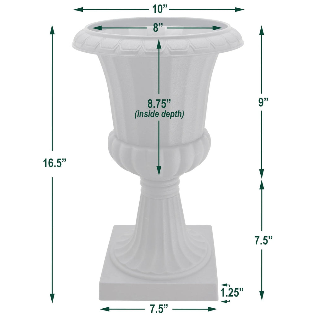 Black Plastic Urn Pack of 2 M378