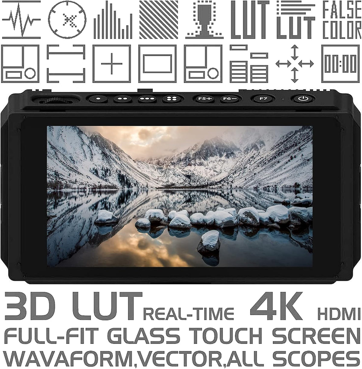 5 Inch IPS DSLR Camera Field Monitor Touch Screen 4K HDMI Z964
