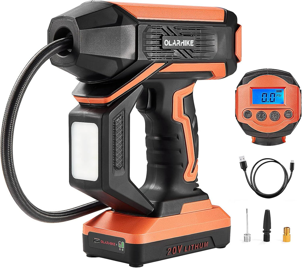 Portable Handheld Cordless Tire Inflator Air Pump with Rechargeable Battery M450463
