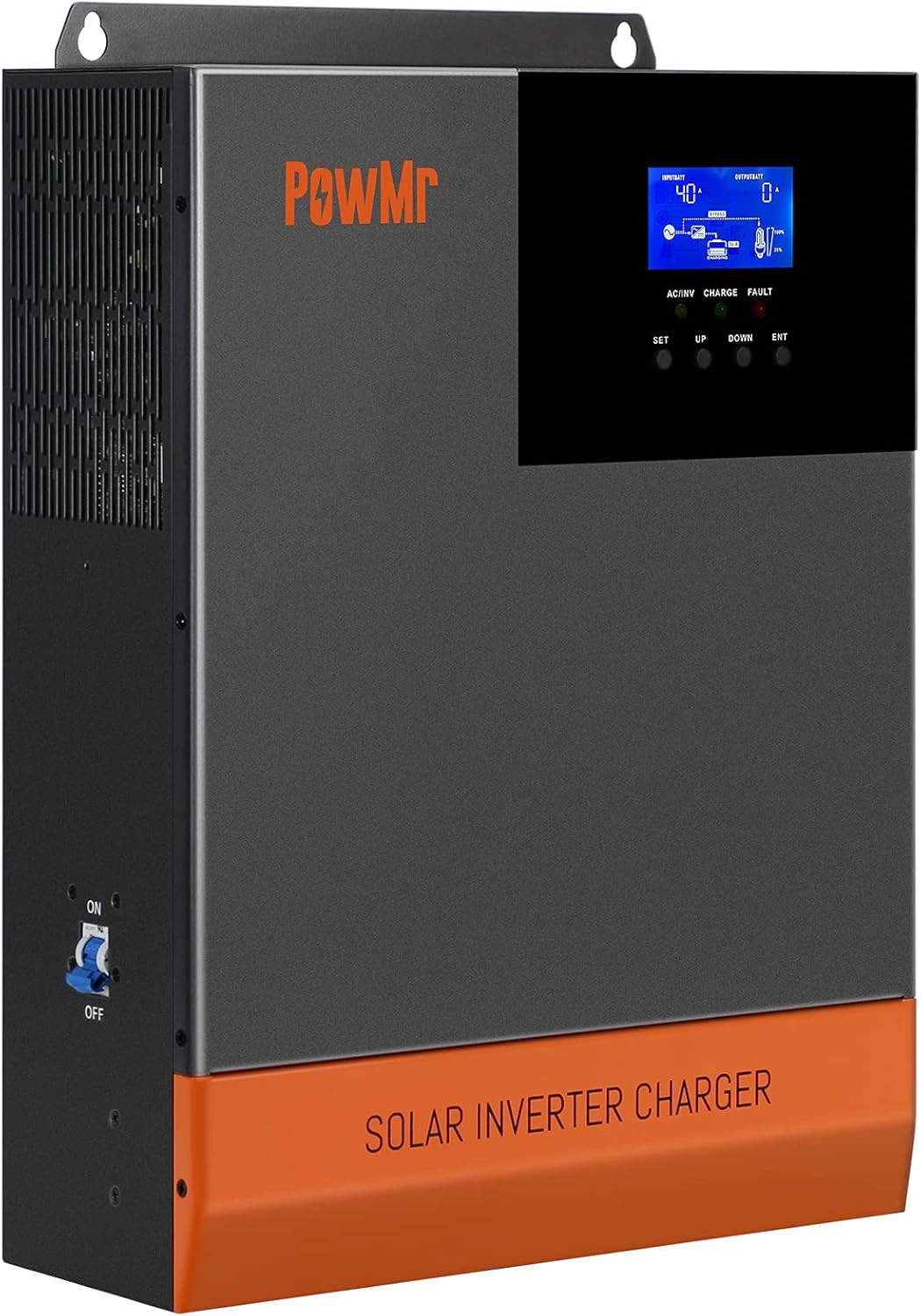 5000W Off-Grid Solar Hybrid Inverter 48V DC to 110V AC Pure Sine Wave Inverter Charger with 80A MPPT Controller T566
