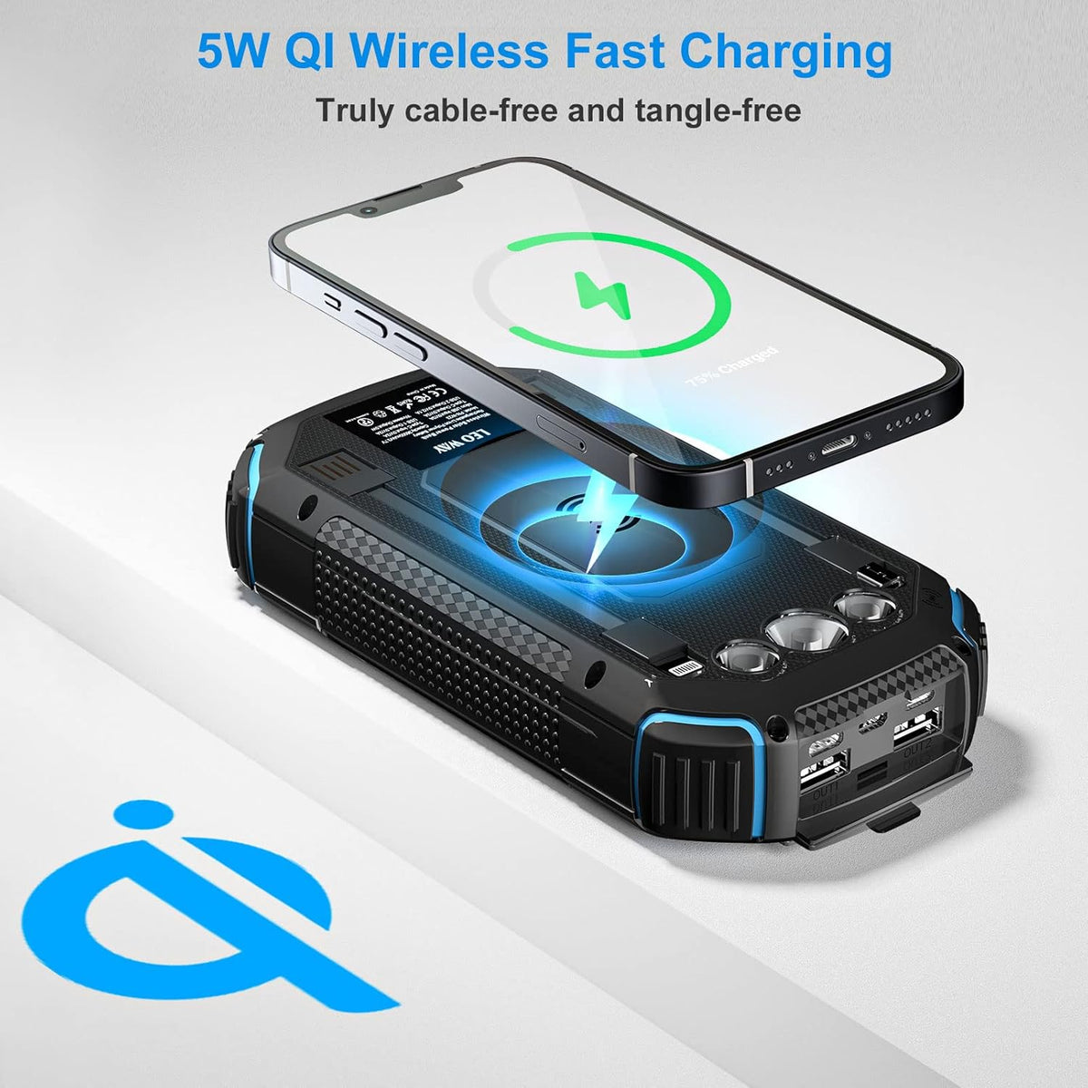36000mAh Qi Wireless Solar Power Bank L967454