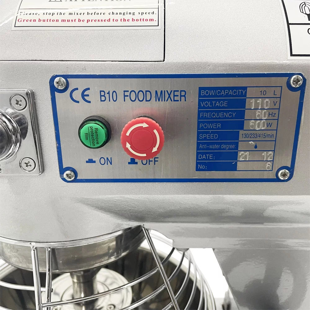 10L Commercial Dough Kneading Machine B171646